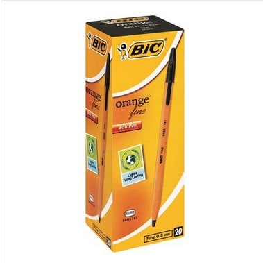 BIC Orange Fine Ball Pens